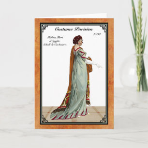 Regency Mode 1802 wenskaart Kaart