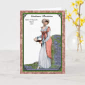 Regency Mode 1803 wenskaart Kaart (Gele Bloem)
