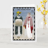 Regency Mode 1805 wenskaart Kaart (Gele Bloem)