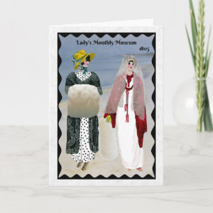 Regency Mode 1805 wenskaart Kaart