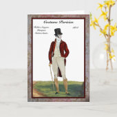 Regency Mode 1814 wenskaart Kaart (Gele Bloem)