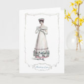Regency Mode 1817 Denking of You Wenskaart Kaart (Gele Bloem)
