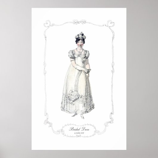 Regency Mode Bord 1818 Bridal Dress Print (Voorkant)