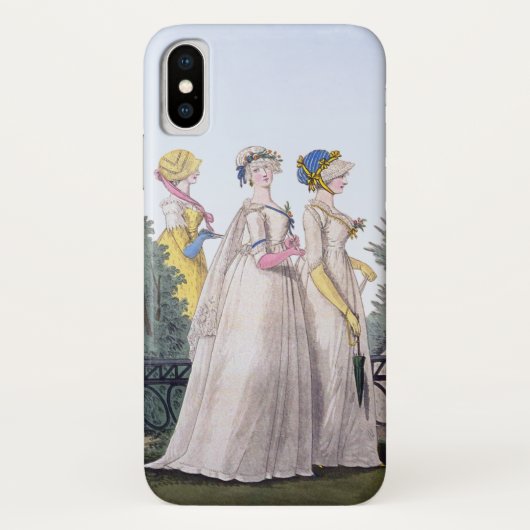 Regency Mode Bord Jane Austen Case-Mate iPhone Case (Achterkant)