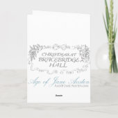 Regency Mode Bord Kerstvakantie Kaart (Achterkant)