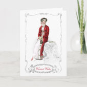Regency Mode Bord Kerstvakantie Kaart (Voorkant)