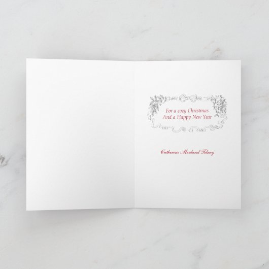 Regency Mode Bord Kerstvakantie Kaart (Binnen)