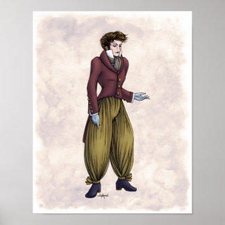 Regency Mode - Gentleman #6 - 11x14 Art Print