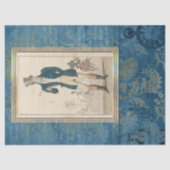 Regency Mode Heren Teal Decoupage Papier (Voorkant)