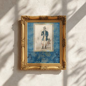 Regency Mode Heren Teal Decoupage Papier