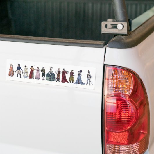 Regency Mode Jane Austen Bumpersticker (Op Truck)