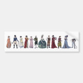 Regency Mode Jane Austen Bumpersticker (Voorkant)
