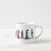 Regency Mode Jane Austen Espresso of Tea Mok (Rechts)
