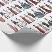 Regency Mode Jane Austen Gift Wrapping Paper Cadeaupapier (Hoek)