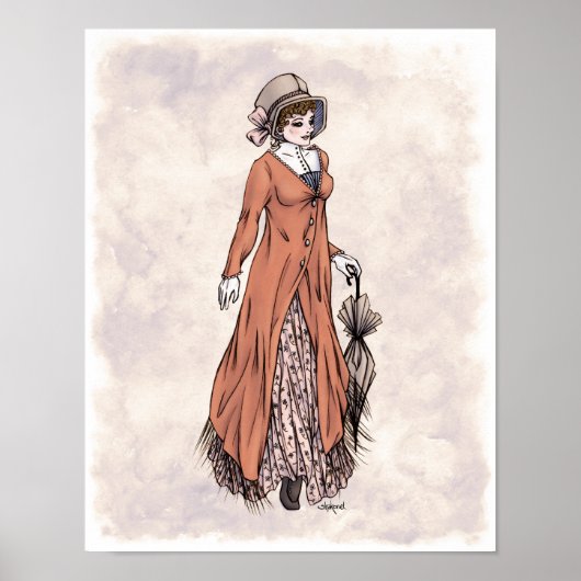 Regency Mode - Lady #2 - 11x14 Art Print (Voorkant)