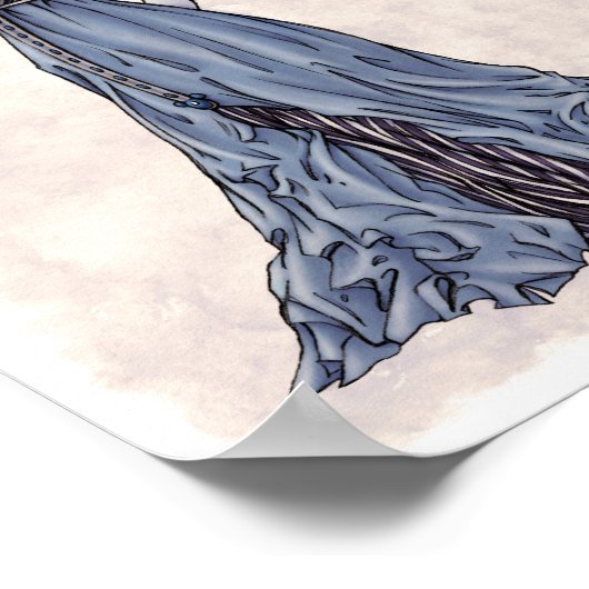 Regency Mode - Lady #3 - Kunstafdrukken van 8x10 Poster (Hoek)