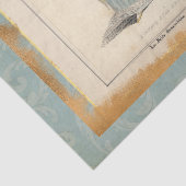 Regency Mode Vrouw Aqua Decoupage Tissuepapier (Detail)