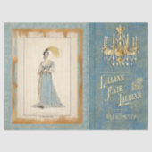 Regency Mode Vrouw Aqua Decoupage Tissuepapier (Voorkant)