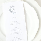 Regency Monogram Bruiloft Menu