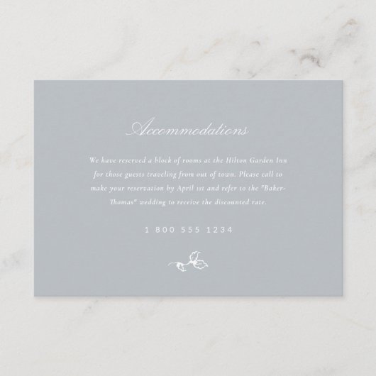 Regency Monogram Bruiloft Uitnodiging Behuizing Ka Informatiekaartje (Voorkant)