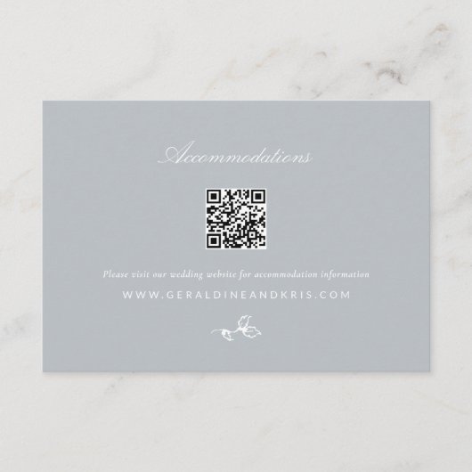 Regency Monogram Bruiloft Uitnodiging Behuizing Ka Informatiekaartje (Voorkant)