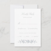 Regency Monogram Bruiloft Uitnodiging Reactie Kaar (Voorkant)