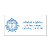 Regency Monogram Crest Retouradres Zelfinktende Stempel (Design)
