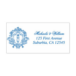 Regency Monogram Crest Retouradres Zelfinktende Stempel