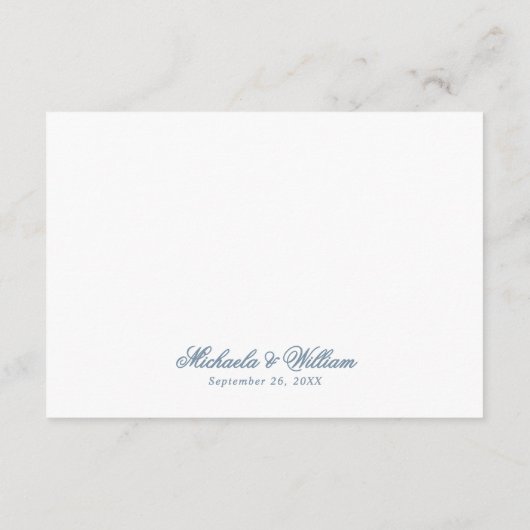 Regency Monogram Crest Wedding Details QR Informatiekaartje (Achterkant)