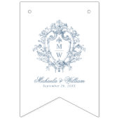  Regency Monogram Crest Wedding Vlaggetjes (Derde vlag)