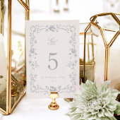 Regency Monogram Trouwtafel Nummer Kaart