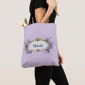 Regency Paarse Bloemstuk Persoonlijk Tote Bag
