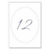 Regency Paarse Classic Cameo Wedding Kaart (Voorkant)