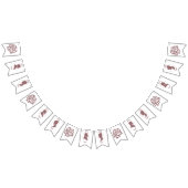 Regency Pink Cameos Roos Vlaggetjes (Alle)