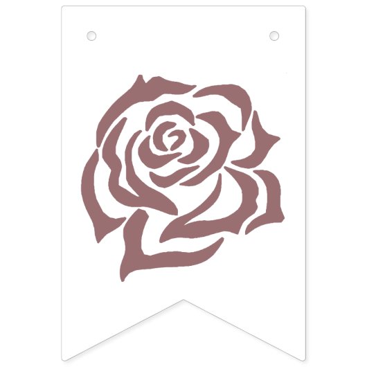 Regency Pink Cameos Roos Vlaggetjes (Eerste vlag)