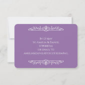 Regency  Purple RSVP Kaartje (Achterkant)