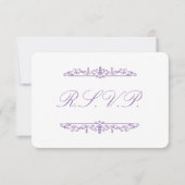 Regency  Purple RSVP Kaartje (Voorkant)