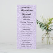 Regency Romance huwelijksprogramma's Programmakaart (Staand voorkant)