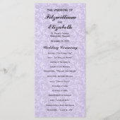 Regency Romance huwelijksprogramma's Programmakaart (Voorkant)