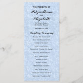 Regency Romance huwelijksprogramma's Programmakaart (Voorkant)