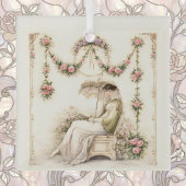 Regency Rose Garden Leest Dame Glas Ornament