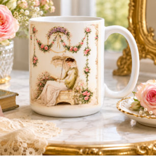 Regency Rose Garden Leest Dame Koffiemok