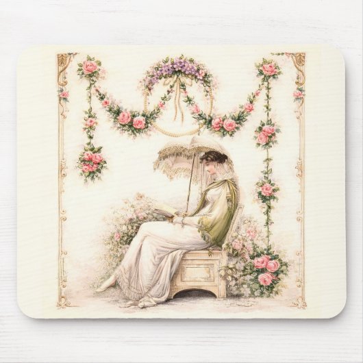 Regency Rose Garden Leest Dame Muismat (Voorkant)