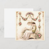 Regency Rose Garden Lezende Dame (Voorkant / Achterkant)