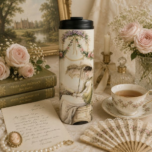 Regency Rose Garden Lezende Dame Thermosbeker