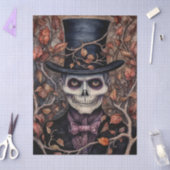 Regency Skeleton Gentleman Halloween Decoupage Tissuepapier (Craft)