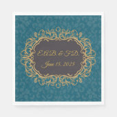 Regency stijl monogram serviette Regencycore Servet (Voorkant)