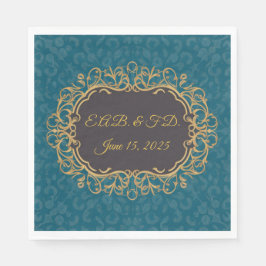 Regency stijl monogram serviette Regencycore Servet