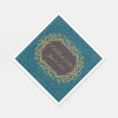 Regency stijl monogram serviette Regencycore Servet (Hoek)