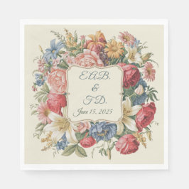 Regency stijl monogram serviette Regencycore Servet